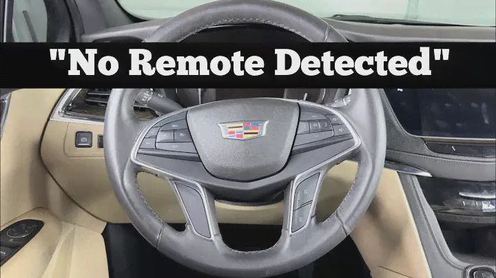 How To Start A 2017 - 2021 Cadillac XT5 With No Remote Detected - XT 5 Dead Key Fob Not Working