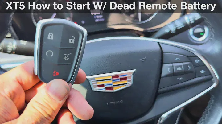 Cadillac XT5 How to Start with dead remote key battery / fob