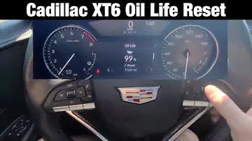 How to Reset Oil Life Reminder 2022 Cadillac Xt6